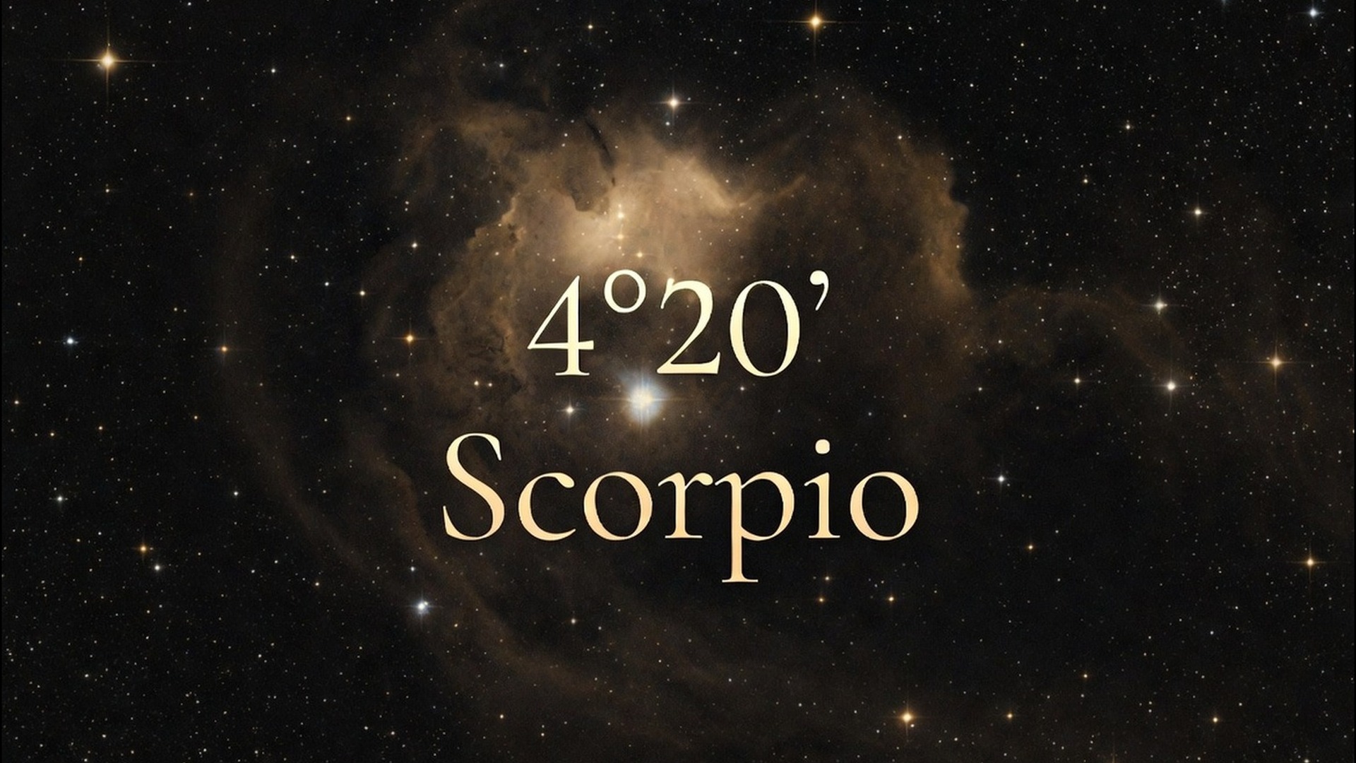 4°20′ Scorpio, deep-space seal
