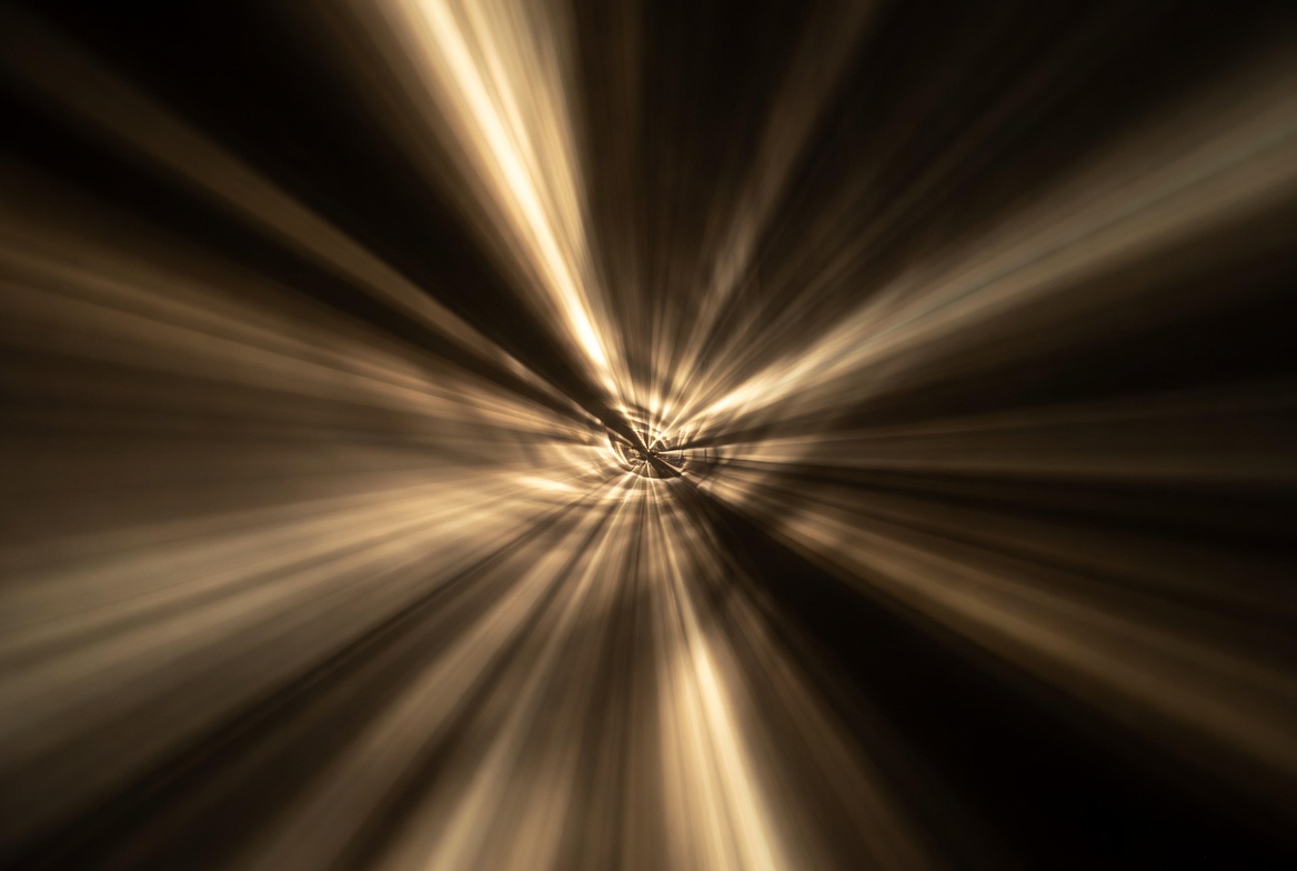 Gold light tunnel, selection of interesting outcomes, no brand chrome