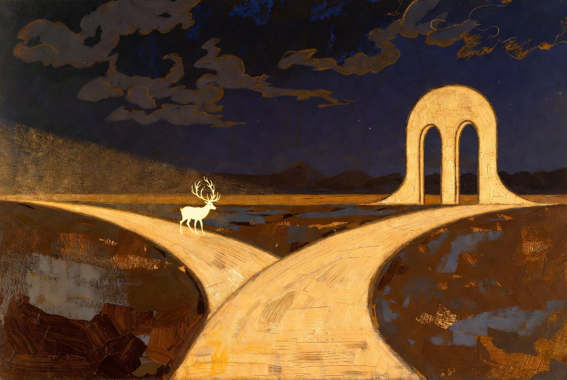 Fork in the road, two paths under one sky, re-choosing love